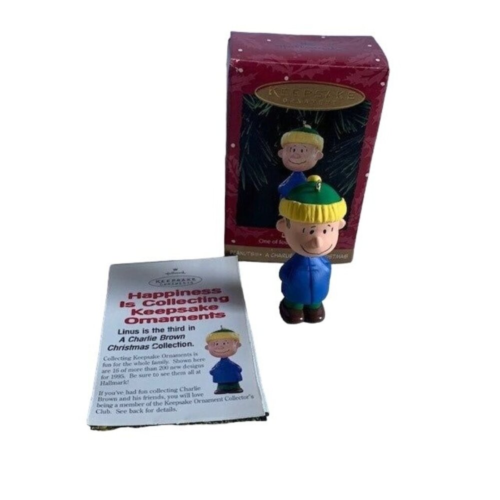 Hallmark Keepsake Linus Peanuts Ornament Christmas 1995 with Box Collectible Dec